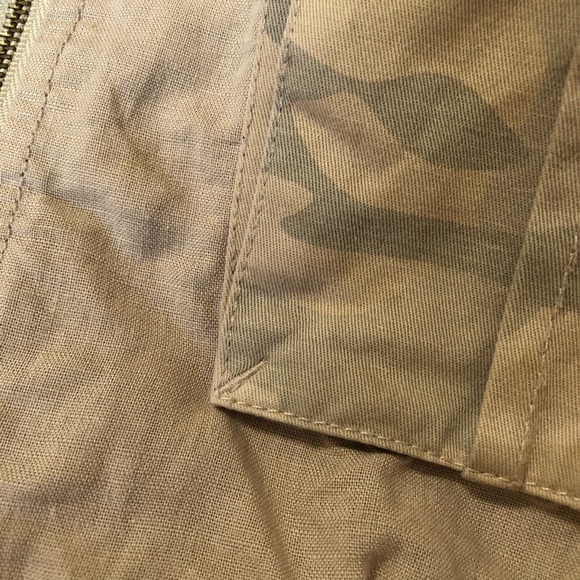 ANTHROPOLOGIE HEI HEI Roman Linen Blend Camo Jacket Size S - Picture 7 of 12